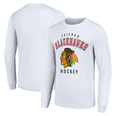 NHL Chicago Blackhawks Starter Logo Long Sleeve T-Shirt - White