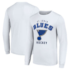 NHL St. Louis Blues Starter Logo Long Sleeve T-Shirt - White