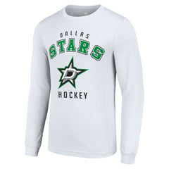 NHL Dallas Stars Starter Logo Long Sleeve T-Shirt - White