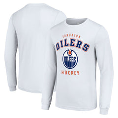 NHL Edmonton Oilers Starter Logo Long Sleeve T-Shirt - White
