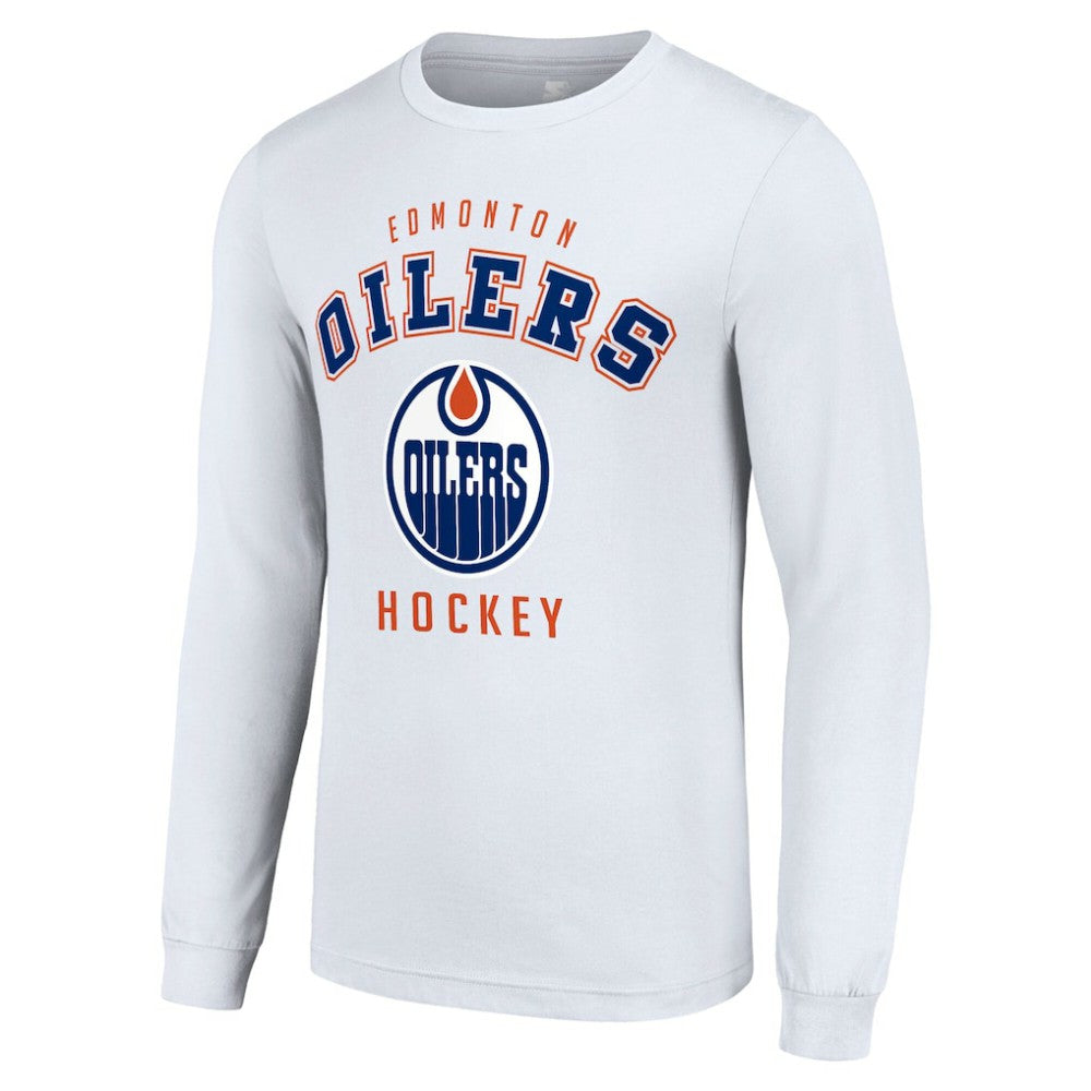 NHL Edmonton Oilers Starter Logo Long Sleeve T-Shirt - White