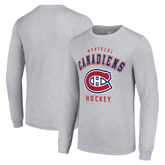 NHL Montreal Canadiens Starter Logo Long Sleeve T-Shirt - Heather Gray