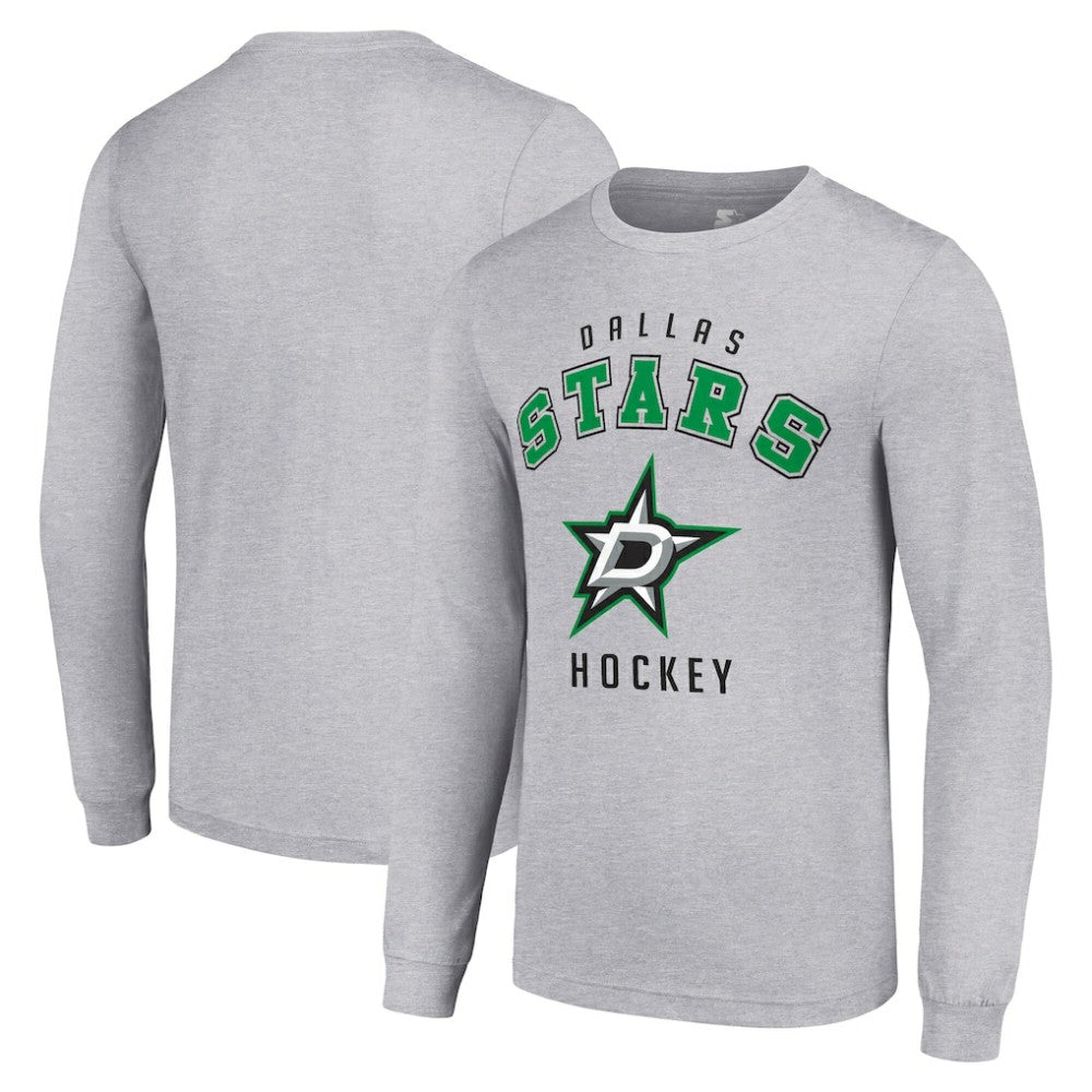 NHL Dallas Stars Starter Logo Long Sleeve T-Shirt - Heather Gray