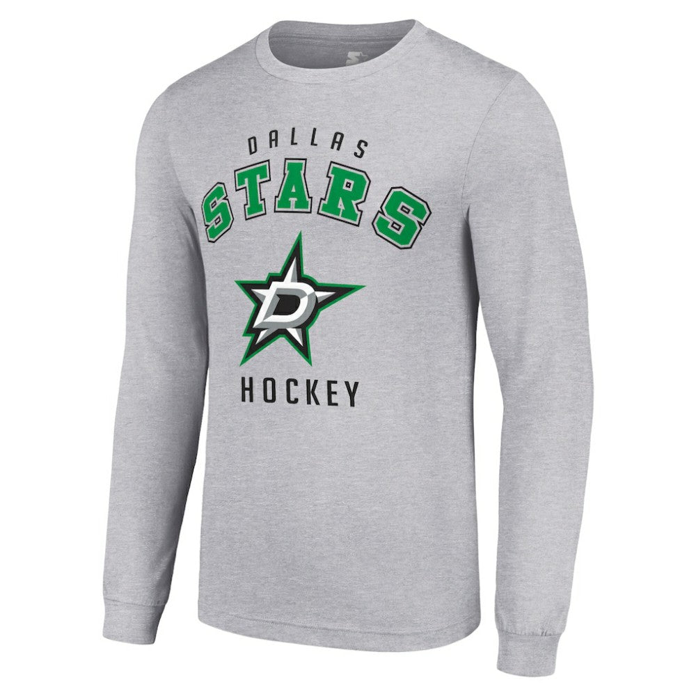 NHL Dallas Stars Starter Logo Long Sleeve T-Shirt - Heather Gray