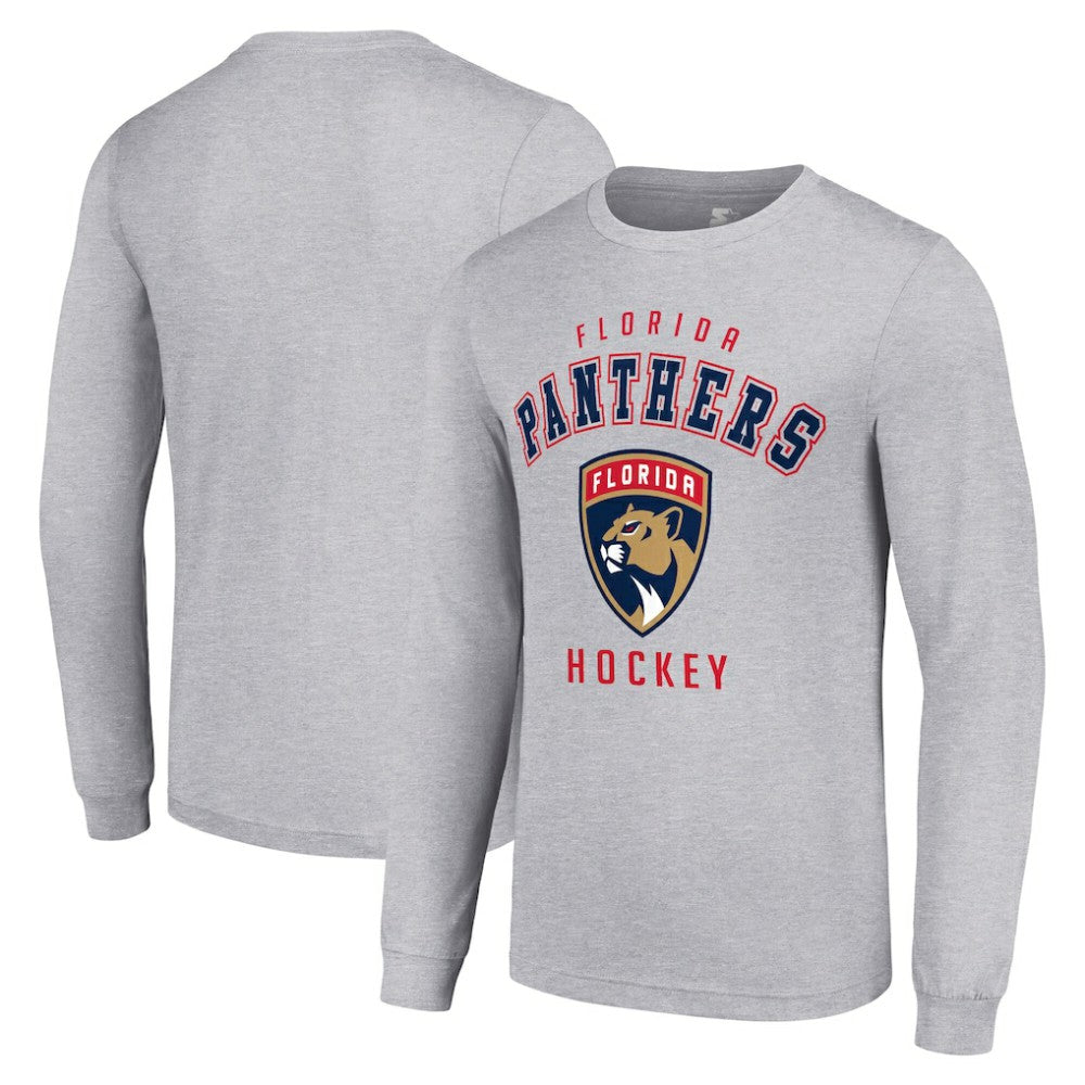 NHL Florida Panthers Starter Logo Long Sleeve T-Shirt - Heather Gray