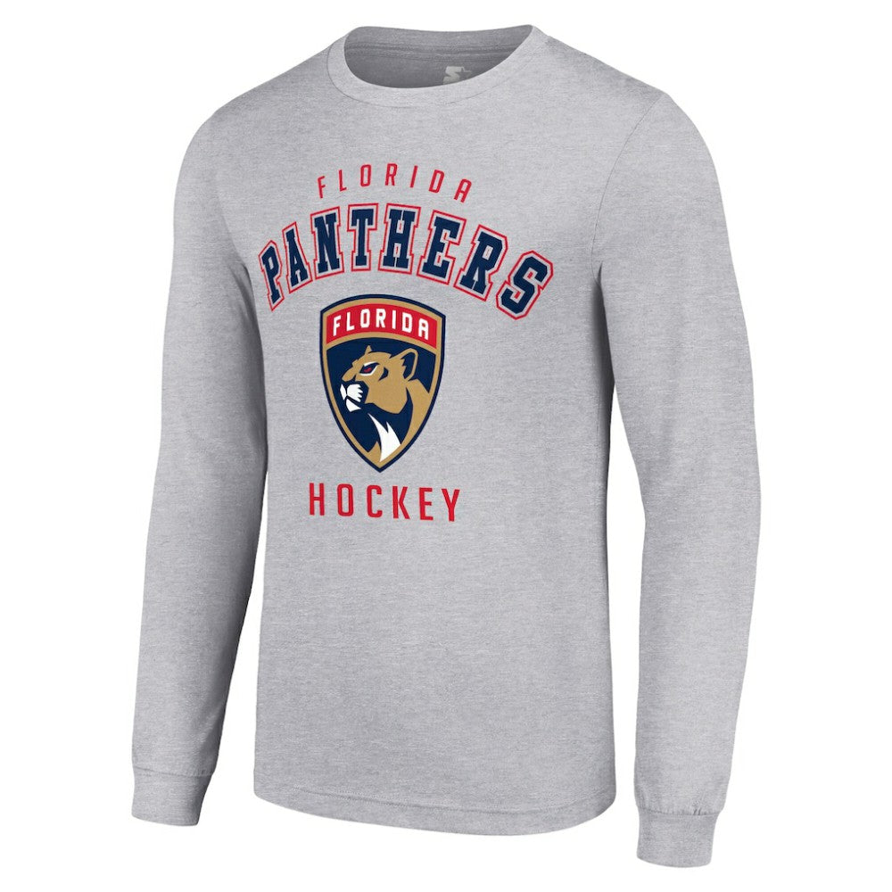 NHL Florida Panthers Starter Logo Long Sleeve T-Shirt - Heather Gray