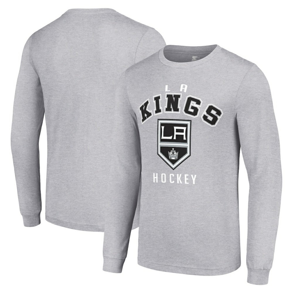 NHL Los Angeles Kings Starter Logo Long Sleeve T-Shirt - Heather Gray