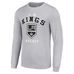 NHL Los Angeles Kings Starter Logo Long Sleeve T-Shirt - Heather Gray