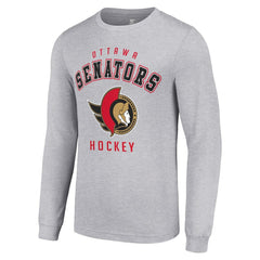 NHL Ottawa Senators Starter Logo Long Sleeve T-Shirt - Heather Gray