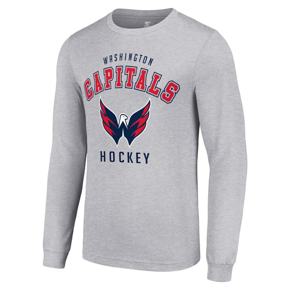 NHL Washington Capitals Starter Logo Long Sleeve T-Shirt - Heather Gray