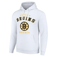 NHL Boston Bruins Starter Logo Pullover Hoodie - White