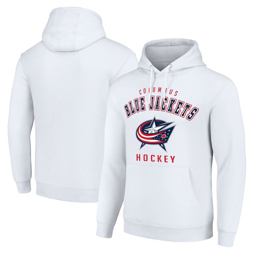 NHL Columbus Blue Jackets Starter Logo Pullover Hoodie - White