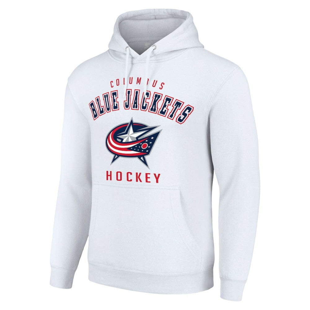 NHL Columbus Blue Jackets Starter Logo Pullover Hoodie - White
