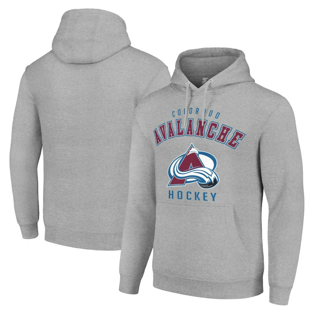 NHL Colorado Avalanche Starter Logo Pullover Hoodie - Heather Gray