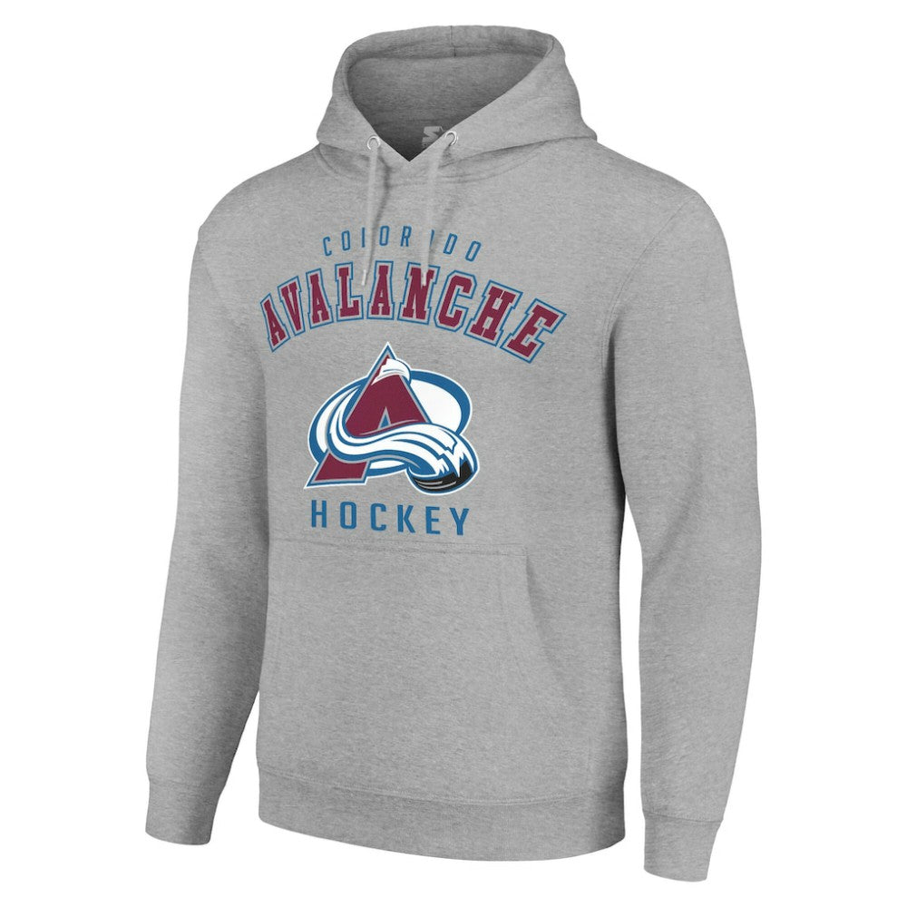 NHL Colorado Avalanche Starter Logo Pullover Hoodie - Heather Gray