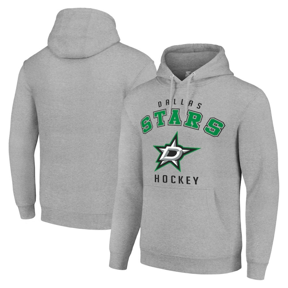 NHL Dallas Stars Starter Logo Pullover Hoodie - Heather Gray