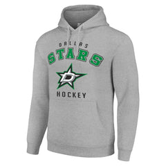 NHL Dallas Stars Starter Logo Pullover Hoodie - Heather Gray