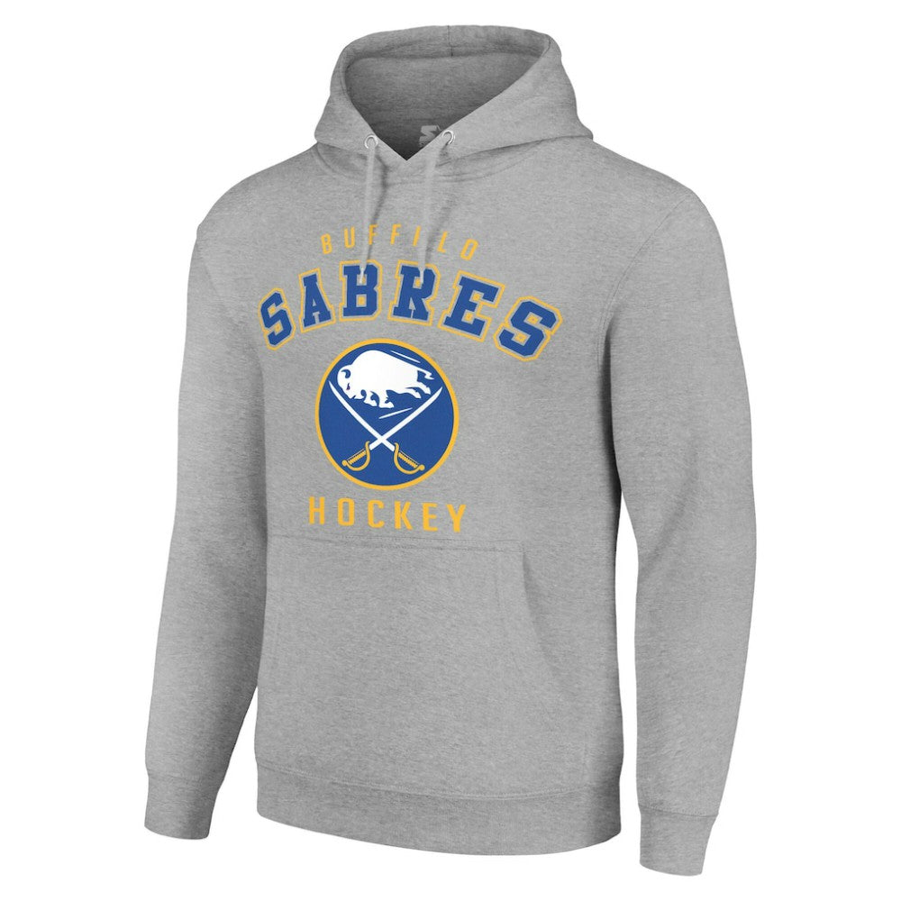 NHL Buffalo Sabres Starter Logo Pullover Hoodie - Heather Gray