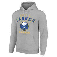 NHL Buffalo Sabres Starter Logo Pullover Hoodie - Heather Gray
