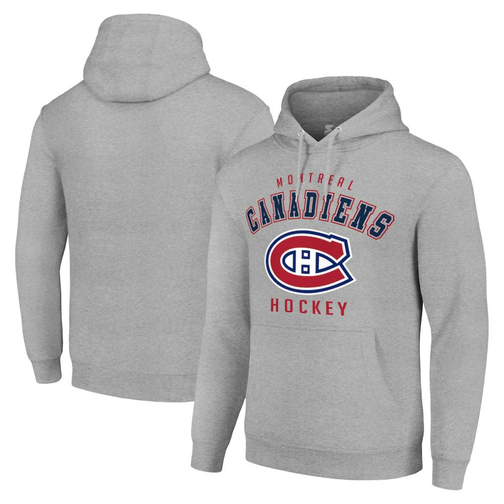 NHL Montreal Canadiens Starter Logo Pullover Hoodie - Heather Gray