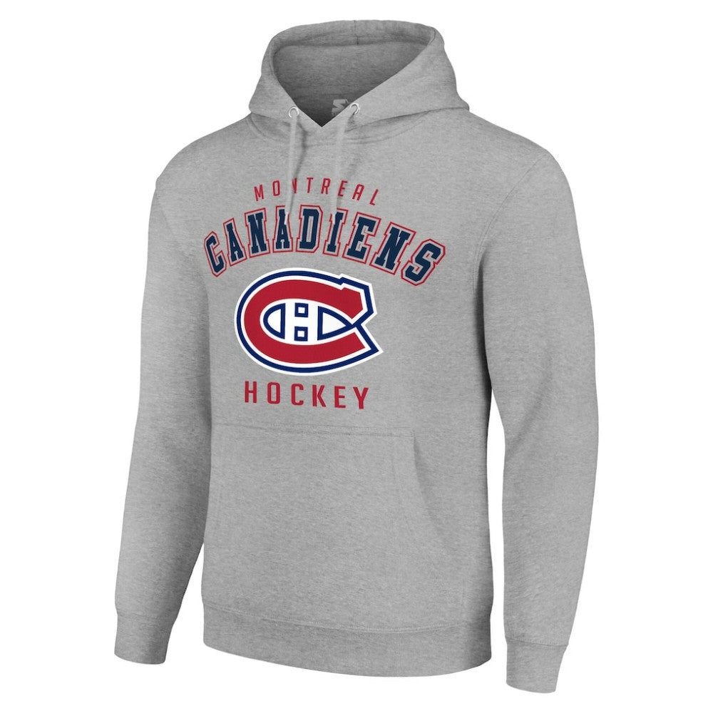 NHL Montreal Canadiens Starter Logo Pullover Hoodie - Heather Gray
