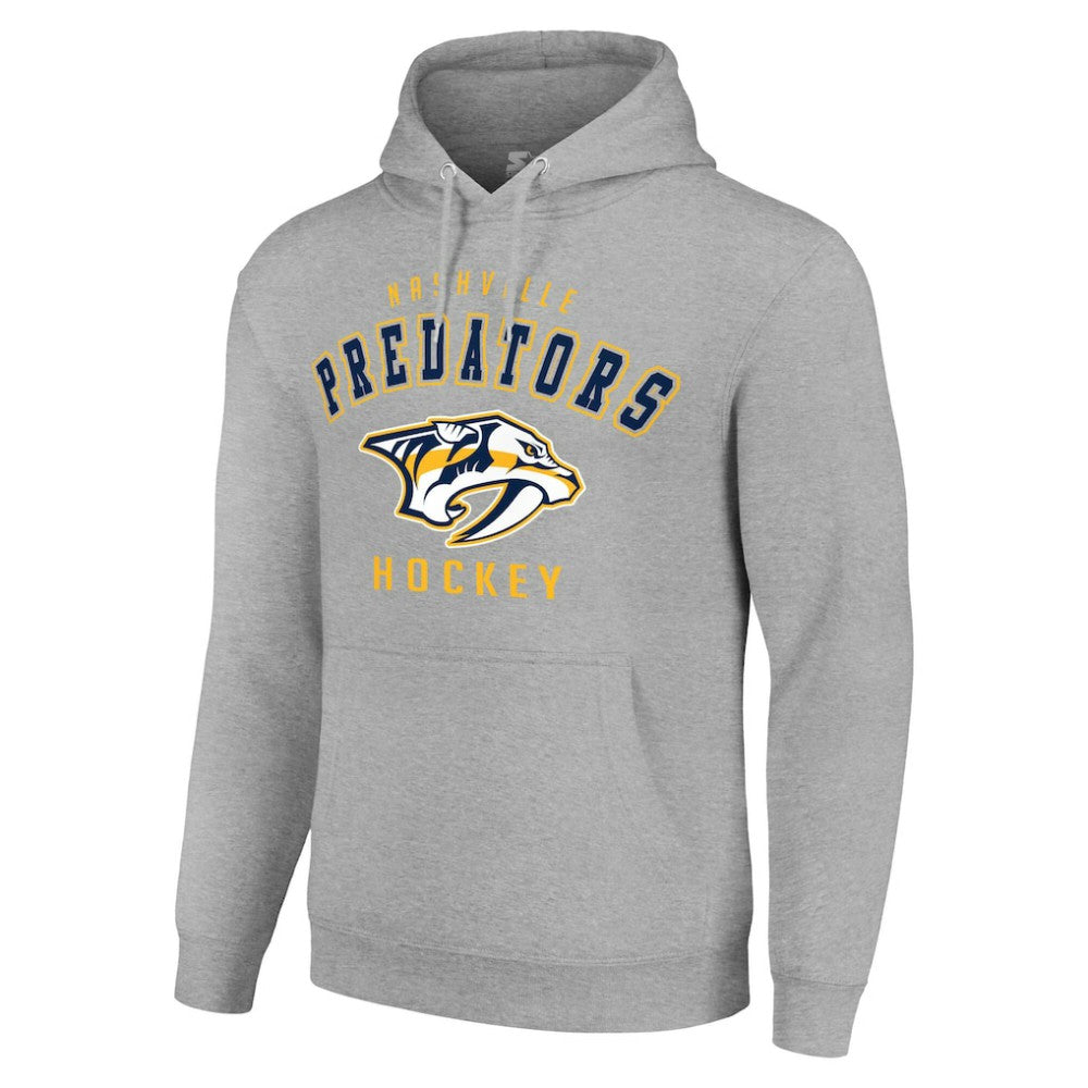 NHL Nashville Predators Starter Logo Pullover Hoodie - Heather Gray