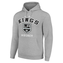 NHL Los Angeles Kings Starter Logo Pullover Hoodie - Heather Gray