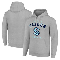 NHL Seattle Kraken Starter Logo Pullover Hoodie - Heather Gray