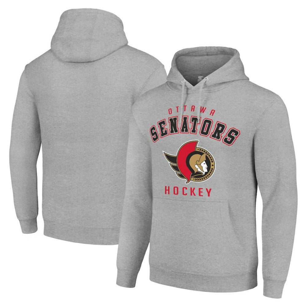 NHL Ottawa Senators Starter Logo Pullover Hoodie - Heather Gray