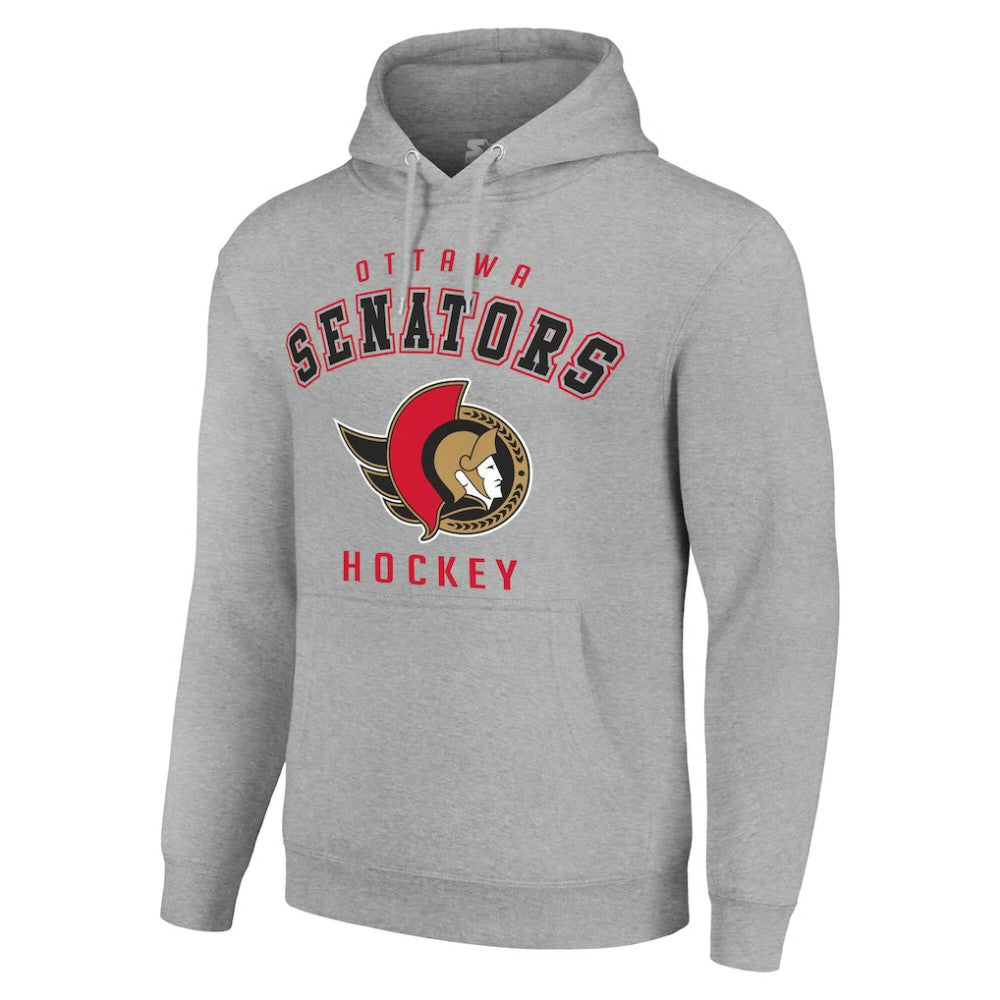 NHL Ottawa Senators Starter Logo Pullover Hoodie - Heather Gray