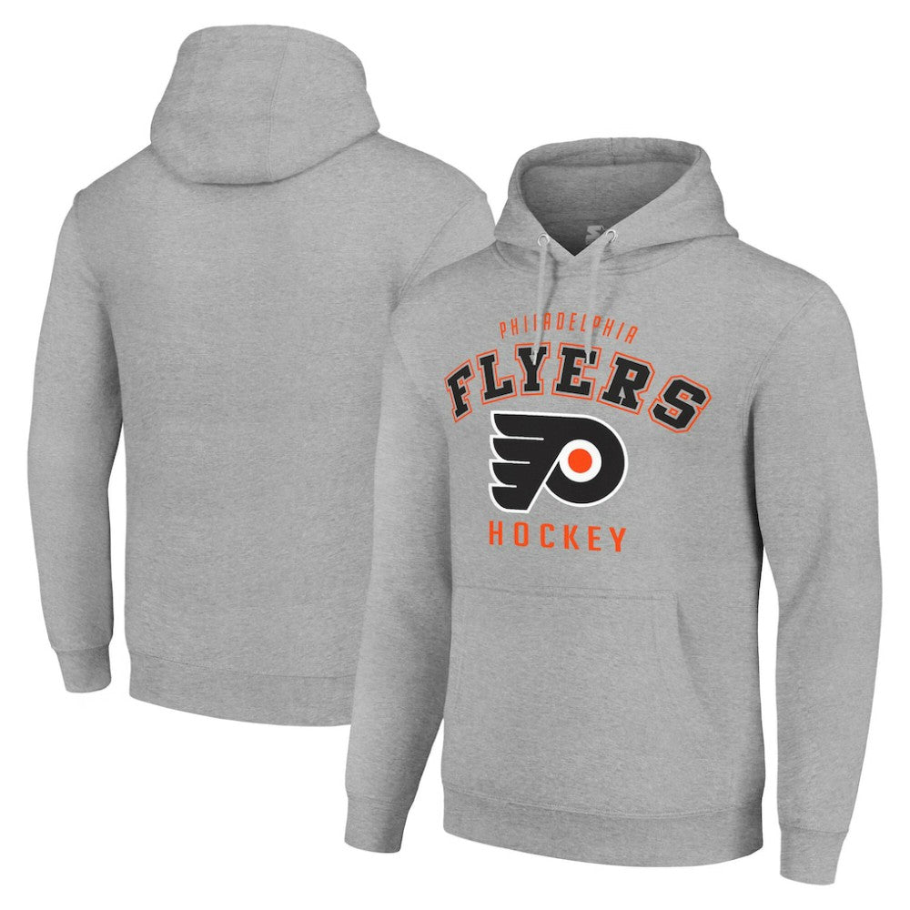 NHL Philadelphia Flyers Starter Logo Pullover Hoodie - Heather Gray