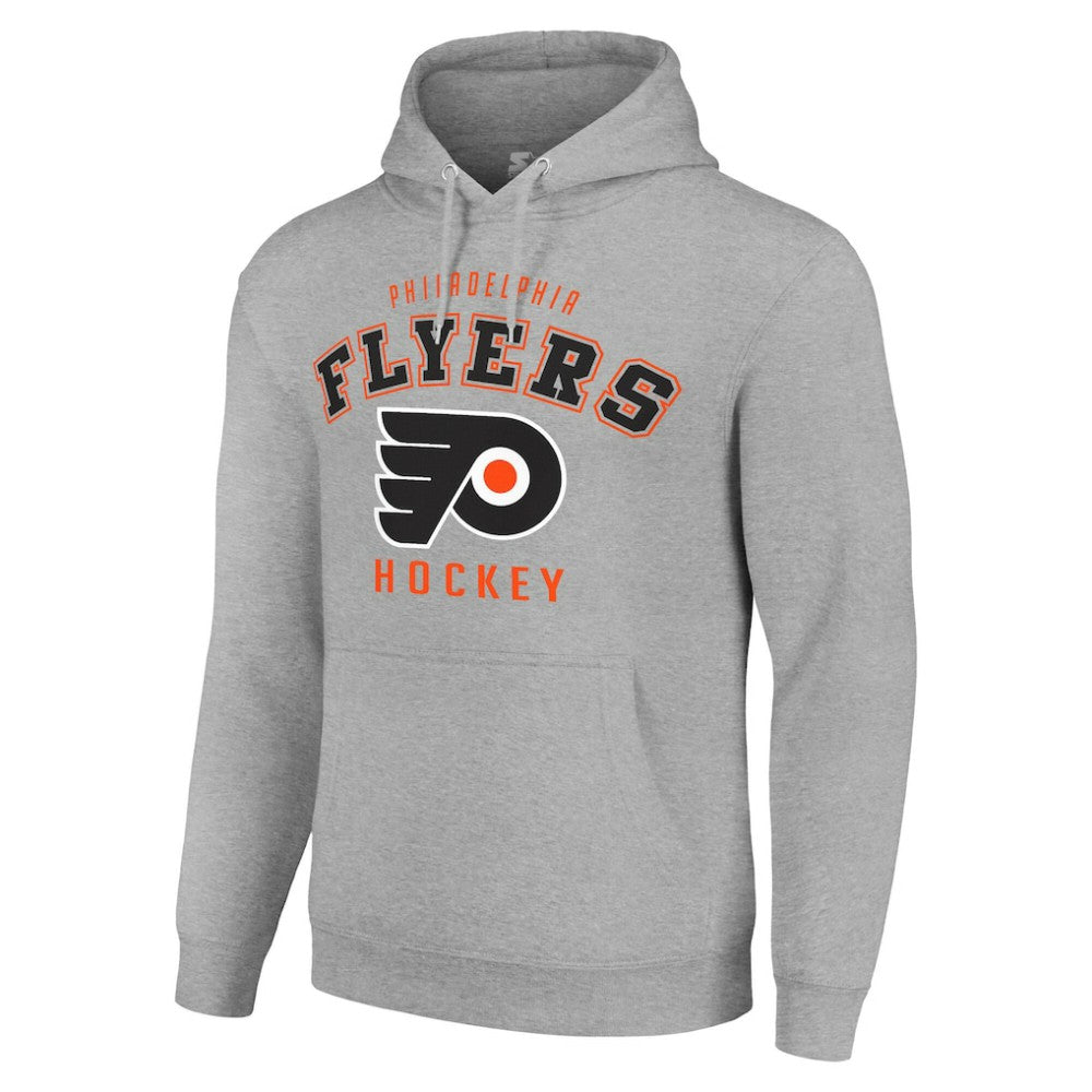 NHL Philadelphia Flyers Starter Logo Pullover Hoodie - Heather Gray