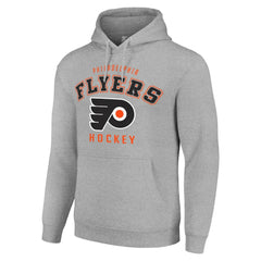 NHL Philadelphia Flyers Starter Logo Pullover Hoodie - Heather Gray