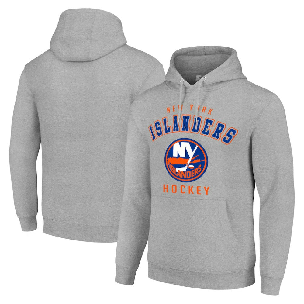 NHL New York Islanders Starter Logo Pullover Hoodie - Heather Gray