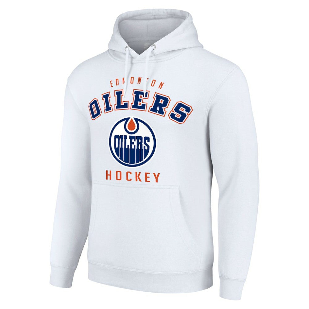 NHL Edmonton Oilers Starter Logo Pullover Hoodie - White