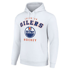 NHL Edmonton Oilers Starter Logo Pullover Hoodie - White