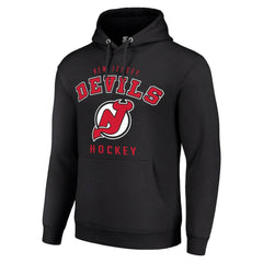 NHL New Jersey Devils Starter Logo Pullover Hoodie - Black