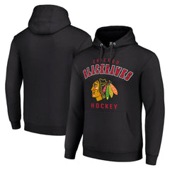 NHL Chicago Blackhawks Starter Logo Pullover Hoodie - Black