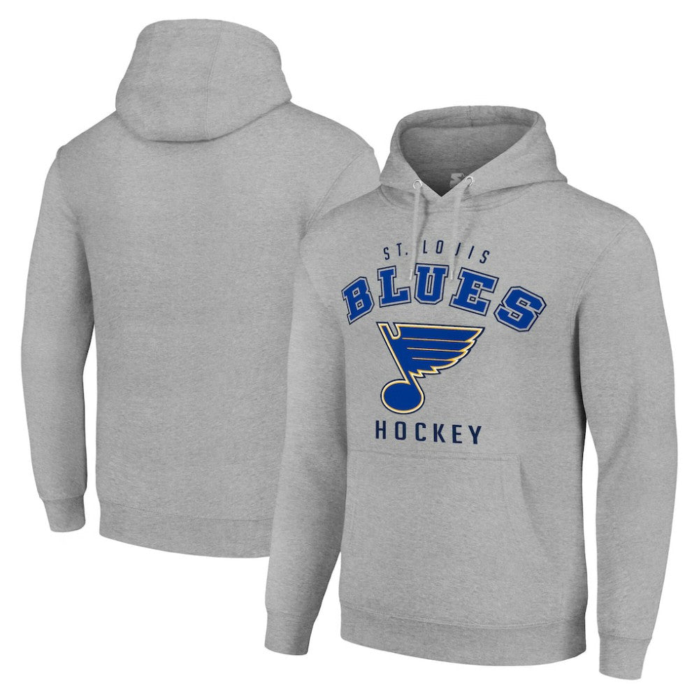 NHL St. Louis Blues Starter Logo Pullover Hoodie - Heather Gray