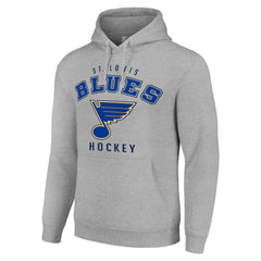 NHL St. Louis Blues Starter Logo Pullover Hoodie - Heather Gray