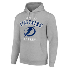 NHL Tampa Bay Lightning Starter Logo Pullover Hoodie - Heather Gray