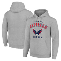 NHL Washington Capitals Starter Logo Pullover Hoodie - Heather Gray