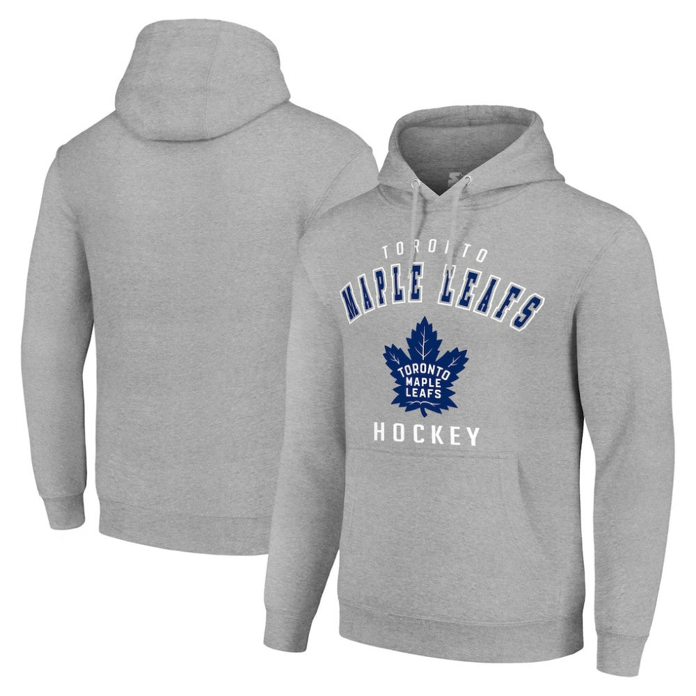 NHL Toronto Maple Leafs Starter Logo Pullover Hoodie - Heather Gray