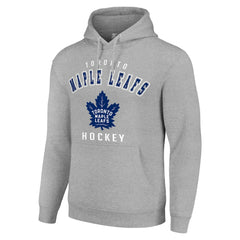 NHL Toronto Maple Leafs Starter Logo Pullover Hoodie - Heather Gray