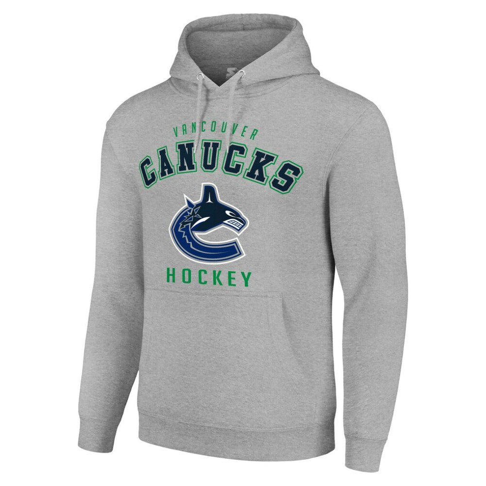 NHL Vancouver Canucks Starter Logo Pullover Hoodie - Heather Gray