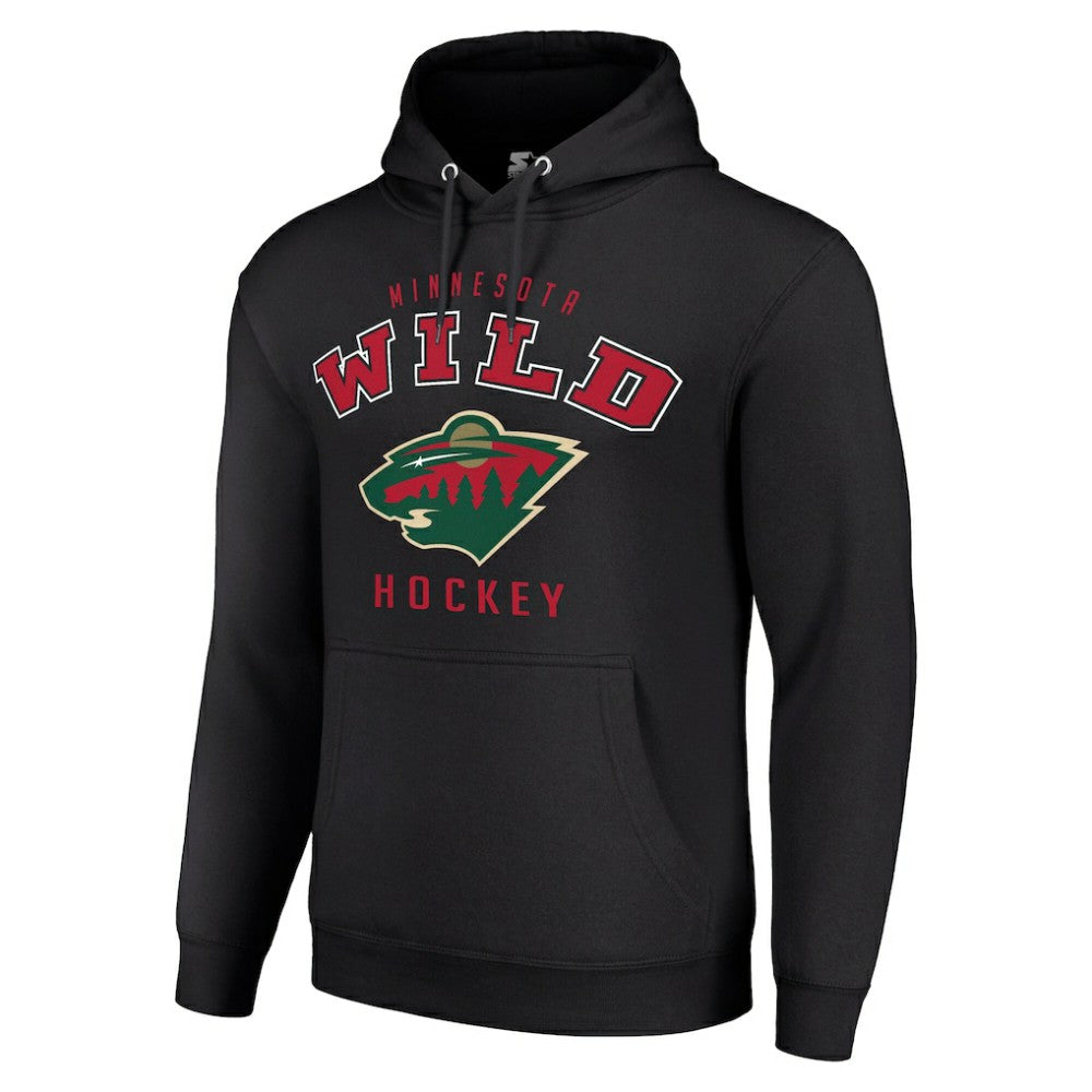 NHL Minnesota Wild Starter Logo Pullover Hoodie - Black
