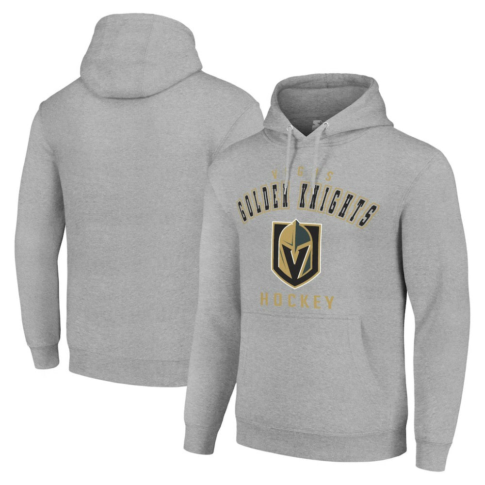 NHL Vegas Golden Knights Starter Logo Pullover Hoodie - Heather Gray