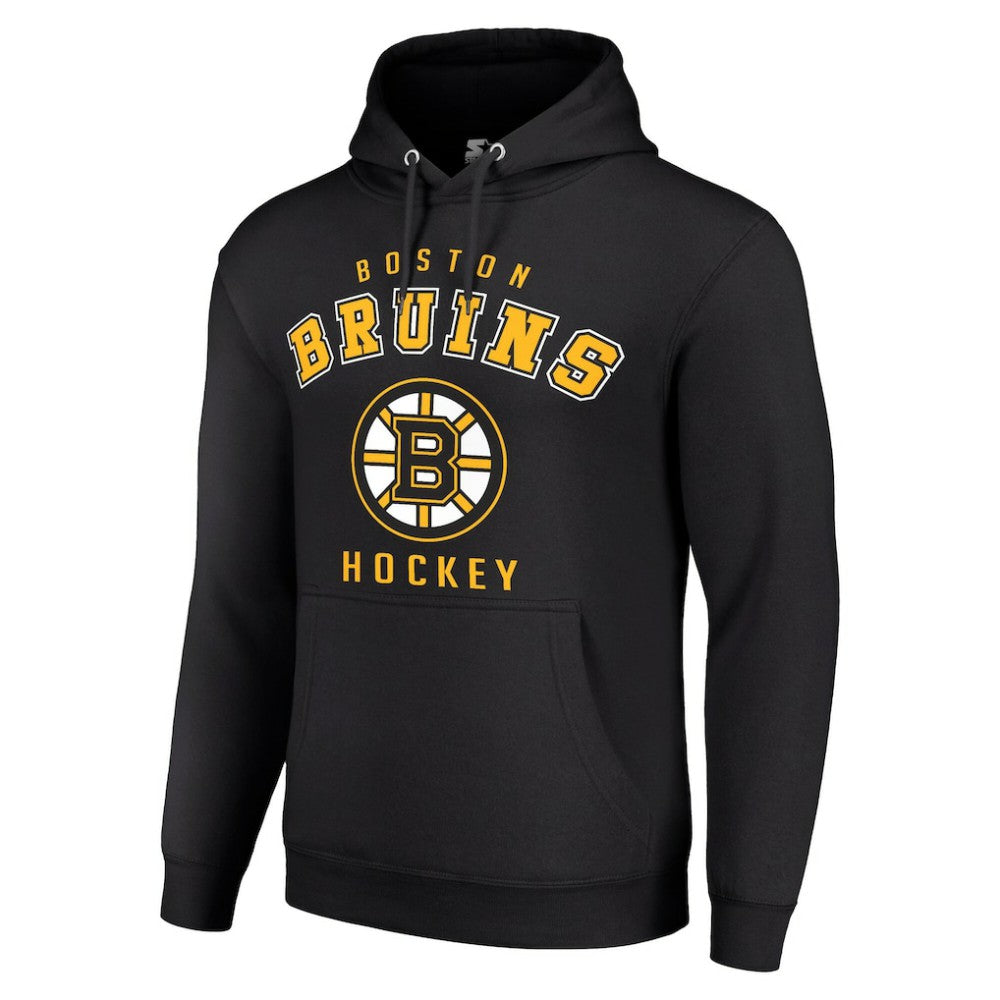 NHL Boston Bruins Starter Logo Pullover Hoodie - Black