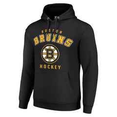 NHL Boston Bruins Starter Logo Pullover Hoodie - Black