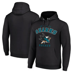 NHL San Jose Sharks Starter Logo Pullover Hoodie - Black